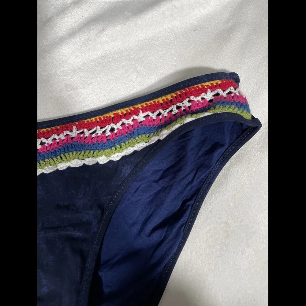 NWT‎ $84 Nanette Lepore Peace Love Charmer Bikini Bottoms [ Small ]